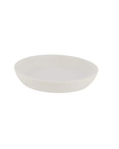 TENDANCE Posuda za sapun Stone effect 11.8x2cm, poliresin/bela - 64142100