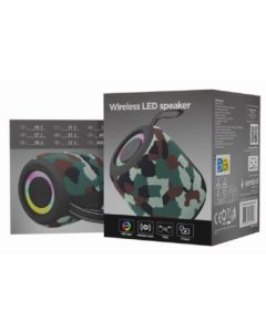 GEMBIRD Bežični Bluetooth zvučnik SPK-BT-LED-05-CM, camo - 47054