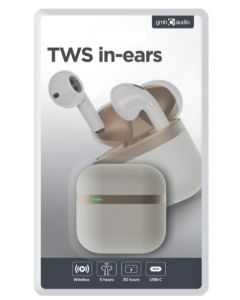 GEMBIRD Bluetooth slušalice TWS-02-W, TWS, bela/zlatna - 47068