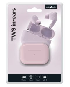 GEMBIRD Bluetooth slušalice TWS-03-P, roza - 47069