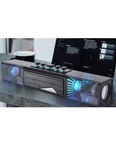 MICROLAB Bežični Bluetooth zvučnik MS213B, 2x10W, Baterija 3.7V/4000mA USB, SD, AUX, LED, crna - 47107