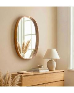 HANAH HOME Ogledalo Cloudy 38, braon