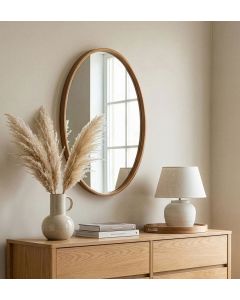 HANAH HOME Dekorativno ogledalo Elips, braon