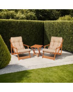 HANAH HOME Baštenski set sto i stolice My007, krem