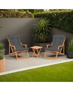 HANAH HOME Baštenski set sto i stolice My007, siva