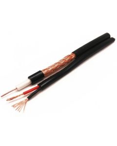 GEMBIRD Koaksijalni bakarni kabl KABL-COAX-RG59+2x0.75 BC/PVC/100M CCTV 2x0,75mm, 100m, crna - 47155