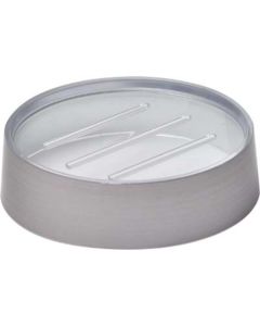 TENDANCE Posuda za sapun efekt metala 3x11,2 cm poliresin, bež - 6476107