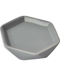 TENDANCE Posuda za sapun Dijamant 2x11,5 cm keramika, tamno siva - 6480181