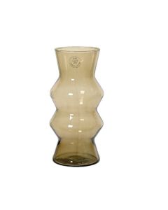 DEKOR DOM Vaza 26cm Recycled glass, braon - 041188
