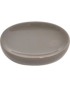 TENDANCE Posuda za sapun Dolomit 12,5x9,5x3 cm keramika, sivo smeđa - 6492165