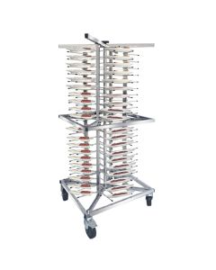 WIN Kolica za tanjire Inox 598x598x1592mm - WIN-0066
