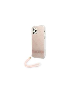 GUESS Futrola za iPhone 12/12 Pro pink Print 4G Cord - GSM165218