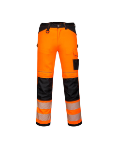 PORTWEST Radne pantalone HI-Vis PW303-PW3 rastegljive, narandžasta/crna - 5783748