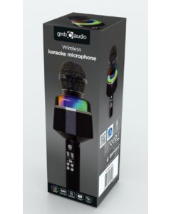 GEMBIRD Bežični mikrofon MICBT-01-BK sa zvucnikom 3W, LED, crna - 47336