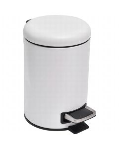TENDANCE Kanta za smeće 3 L na pedalu soft close metal bela - 6543100