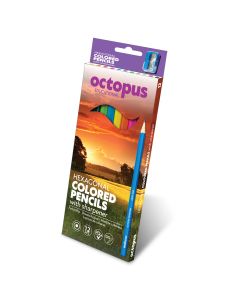 OCTOPUS Drvene boje 12/1 hexagonal sa gratis zarezačem unl-0359 - 65890