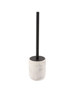 TENDANCE Četka za WC šolju sa držačem 10x10x35cm, mermer bela - 66122602