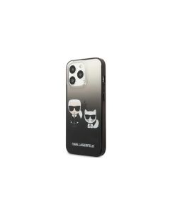 KARL LAGERFELD Futrola za iPhone 13 Pro, crna Karl & Choupette Head Gradient - GSM114872