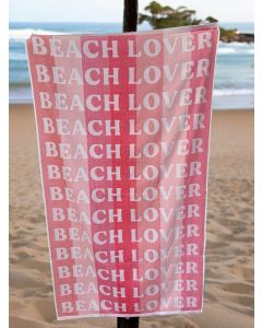 VIKTORIJA Plažni peškir Pink 90x170cm - VLK000680-pinkbeache