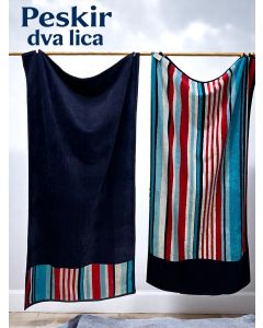 VIKTORIJA Plažni peškir Dva Lica 86x163 cm Dezenirana boja - VLK00066vat