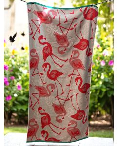 VIKTORIJA Plažni peškir “Flamingo W“ 160x80 cm A57 - VLK000668-flamin