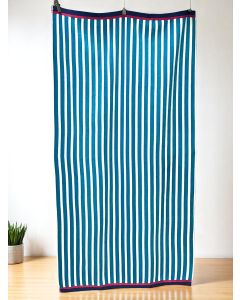 VIKTORIJA Plažni peškir “Plave linije“ 160x80 cm A53 - VLK000668-pla