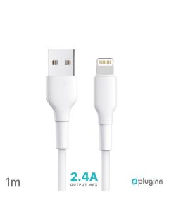 Data Kabl Pluginn PI-AL 2.4A USB na Lightning beli 1m - 208303