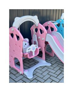 WINNER BIKE TOBOGAN + LJULJA 180X120X1120cm PINK - OUT0025