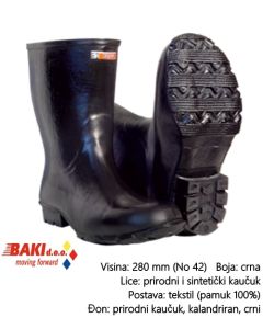 TIGAR Gumene čizme, niske, crne, br. 42 (20164) - 67015373