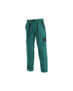 CANIS Ženske radne pantalone do struka Luxy Elena, zelena/crna - 6707238