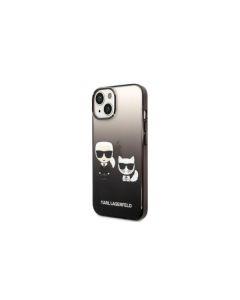KARL LAGERFELD Futrola za iPhone 14, crna K & Choupette Centered Grad - GSM167641