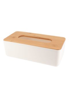 TENDANCE Kutija za maramice 26,1X13,1X8,6 cm bambus bela - 6724210