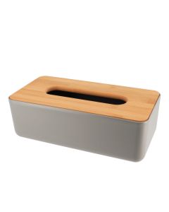 TENDANCE Kutija za maramice 26,1X13,1X8,6 cm bambus siva - 6724260