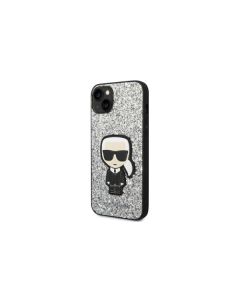 KARL LAGERFELD Futrola za iPhone 14 Silver Glitter Flakes Ikonik - GSM167655