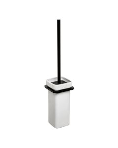 TATAY Zidna četka za WC šolju sa držačem 9x10x41cm Onyx, crna - 6730700