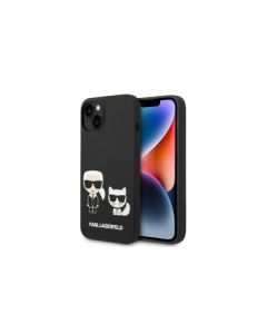 KARL LAGERFELD Futrola za iPhone 14, crna MagSafe Liquid Silicone Karl & Choupette - GSM168039