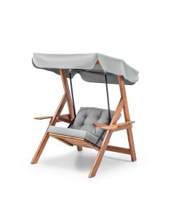 HANAH HOME Baštenska ljuljaška Galata Swing S1, siva