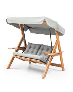 HANAH HOME Baštenska ljuljaška Galata Swing S2, siva