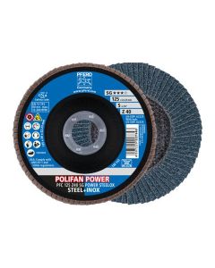 PFERD Polifan - lepezasti brsuni disk  SG perfomansi PFC 125 Z40 Power Steelox - 67784125