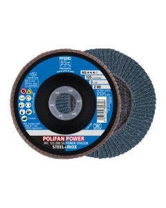 PFERD Polifan - lepezasti brsuni disk  SG perfomansi PFC 125 Z80 Power Steelox - 67788126