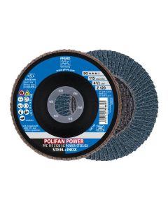 PFERD Polifan - lepezasti brsuni disk  SG perfomansi PFC 115 Z120 Power Steelox - 67789116