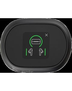 POLY HP Voyager Free 60+ UC Carbon Black Earbuds +BT700 USB-C Adapter +Touchscreen Charge Case - 083342