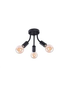 Rabalux Plafonjera Almus E27 3x MAX 60W crna (6808) - 6808