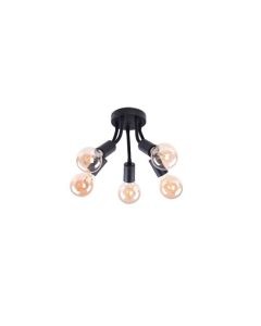 Rabalux Plafonjera Almus E27 5x MAX 60W crna (6809) - 6809