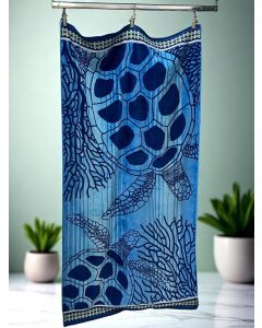 VIKTORIJA Plažni Peškir Sea Turtle – 100% Pamuk, 100 x 184 cm - VLK000680-s.t
