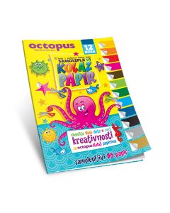 OCTOPUS Kolaž papir B5 samolepljiv 12 boja - 68316