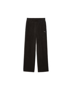 PUMA Donji deo trenerke ess elevated velour rib straight leg pant W