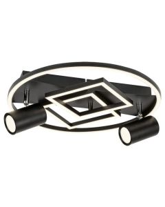 Rabalux Plafonjera Aztec LED 40W mat crno (6905) - 6905-1
