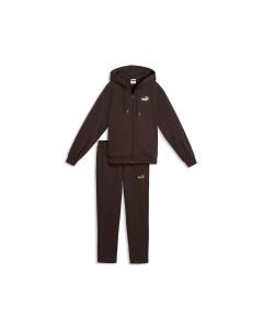 PUMA Trenerka  metallic hooded standard sweat suit fl op W