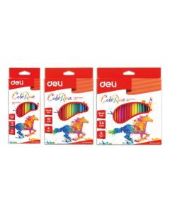 DELI Plastične bojice trougaone DELI 1/18 - 694092